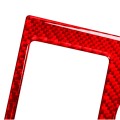 For Honda CRV 2007-2011 Carbon Fiber Car Water Cup Holder Panel Decorative Sticker, Right Drive (Red