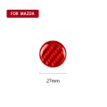 Car Carbon Fiber Multimedia Buttons Decorative Sticker for Mazda 3 / 6 / CX-9 / CX-5, Left and Right