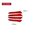 Car Carbon Fiber Door Panel Decorative Sticker for Mazda CX-5 2017-2018, Left and Right Drive (Red)
