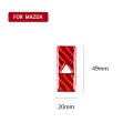 Car Carbon Fiber Warning Light Decorative Sticker for Mazda CX-5 2017-2018, Left and Right Drive (Re