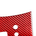 Car Carbon Fiber Gear Panel Decorative Sticker for Toyota RAV4 2006-2013, Right Drive (Red)