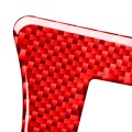 Car Carbon Fiber Handbrake Panel Decorative Sticker for Toyota RAV4 2006-2013, Right Drive (Red)