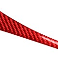 Car Carbon Fiber Dashboard Left Side Decorative Sticker for Infiniti Q50 2014-2020, Left Drive (Red)