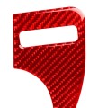Car Carbon Fiber Dashboard Decorative Sticker for Infiniti Q50, Right Drive(Red)