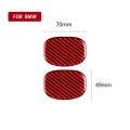 Car Carbon Fiber Seat Back Handle Decorative Sticker for BMW Mini One Cooper F55 F56, Left and Right