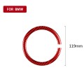 Car Carbon Fiber Steering Wheel Ring Decorative Sticker for BMW Mini R55 R56 Countryman R60 Paceman