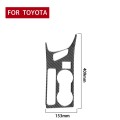 Car Carbon Fiber Rear Water Cup Holder Panel B Decorative Sticker for Toyota Corolla / Levin 2014-20