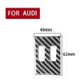 Car Carbon Fiber Air Conditioning Knob Decorative Sticker for Audi A6L / A7 2019-, Right Drive