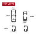 4 in 1 Car Carbon Fiber Door Set A Decorative Sticker for Volvo XC90 2003-2014, Left Drive