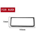 Car Carbon Fiber Rear Air Conditioning Frame Sticker for Audi A6L / A7 2019-, Left and Right Drive U