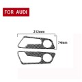 Car Carbon Fiber Seat Adjustment Panel Decorative Sticker for Audi A6L / A7 2019-, Left and Right Dr