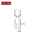 Car Carbon Fiber Inner Door Handle Decorative Sticker for Audi A6L / A7 2019-, Left and Right Drive