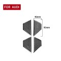 Car Carbon Fiber Inner Door Bowl Decorative Sticker for Audi A6L / A7 2019-, Left and Right Drive Un