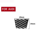 Car Carbon Fiber Steering Wheel Lower Decorative Sticker for Audi A6L / A7 2019-, Left and Right Dri
