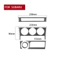 5 in 1 Car Carbon Fiber Control Panel A Decorative Sticker for Subaru BRZ / Toyota 86 2017-2019, Lef