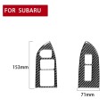 2 in 1 Car Carbon Fiber Window Lift Panel Decorative Sticker for Subaru BRZ / Toyota 86 2017-2019, L