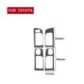 4 PCS / Set Carbon Fiber Car Door Inner Handle Decorative Sticker for Toyota Tundra 2014-2018, Left