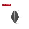 2 PCS / Set Carbon Fiber Car Door Anti-collision Cushion Decorative Sticker for Toyota Tundra 2014-2