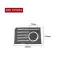 2 PCS / Set Carbon Fiber Car Central Control Storage Box Slot Mat Decorative Sticker for Toyota Tund