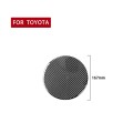 Carbon Fiber Car Fuel Tank Cover Decorative Sticker for Toyota Tundra 2014-2018, Left Right Driving