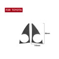 2 PCS / Set Carbon Fiber Car A-pillar Speaker Panel Decorative Sticker for Toyota Tundra 2014-2018,