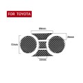 5 PCS / Set Carbon Fiber Car Central Control Cup Holder Panel Decorative Sticker for Toyota Tundra 2