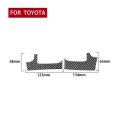 2 PCS / Set Carbon Fiber Car Dashboard Air Outlet Decorative Sticker for Toyota Tundra 2014-2018, Ri