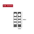 2 PCS / Set Carbon Fiber Car Central Control Volume Switch Decorative Sticker for Toyota Tundra 2014
