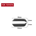 2 PCS / Set Carbon Fiber Car Instrument Both Sides Decorative Sticker for Toyota 4Runner 2010-2020