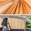 2 PCS Car Auto Sunshade Curtains Windshield Cover for the Rear Seat (Gold)