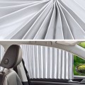 2 PCS Car Auto Sunshade Curtains Windshield Cover for the Front Seat (Silver)