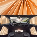 4 in 1 Car Auto Sunshade Curtains Windshield Cover Set (Gold)