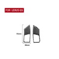 2 PCS / Set Carbon Fiber Car Steering Wheel Button B Version Decorative Sticker for Lexus GS 2006-20