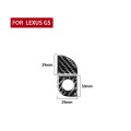 2 PCS / Set Carbon Fiber Car Storage Box Switch Decorative Sticker for Lexus GS 2006-2011,Right Driv
