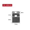 3 PCS / Set Carbon Fiber Car Trunk Switch Panel Decorative Sticker for Lexus GS 2006-2011,Left and R