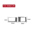 2 PCS / Set Carbon Fiber Car Central Control Card Box Panel Decorative Sticker for Honda CRV 2007-20