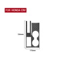 Carbon Fiber Car Cup Holder Panel Decorative Sticker for Honda CRV 2007-2011,Left Drive