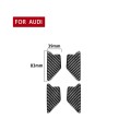 4 PCS / Set Carbon Fiber Car Inner Door Bowl Decorative Sticker for Audi Q3 2013-2018,Left and Right