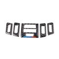 5 PCS High Matching Three Color Carbon Fiber Car Air Outlet Decorative Sticker for BMW E90 / E92 / E