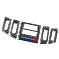 5 PCS Low Matching Carbon Fiber Car Air Outlet Decorative Sticker for BMW E90 / E92 / E93 2005-2012