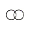 Three Color Carbon Fiber Car Horn Circle Decorative Sticker for BMW E90 / E84 / 320i / 325i