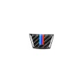 Little B Version Three Color Carbon Fiber Car Steering Wheel Decorative Sticker for BMW E90 2005-201
