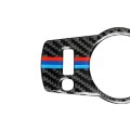 Three Color Carbon Fiber Car Headlight Switch Decorative Sticker for BMW 5 Series F01 / F10 / F07 /
