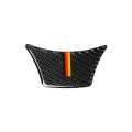 A Edition Yellow Red Color Carbon Fiber Car Small Steering Wheel Decorative Sticker for BMW 5 Series