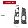2 PCS Car Carbon Fiber Left and Right Lifting Panel Decorative Sticker for Mazda RX8 2004-2009, Left