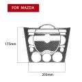 3 in 1 Car Carbon Fiber Dashboard Multimedia Panel Decorative Sticker for Mazda RX8 2004-2008, Left