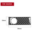 Car Carbon Fiber Glove Box Storage Box Handle Decorative Sticker for Mazda RX8 2004-2008, Left and R