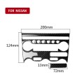 2 in 1 Car Carbon Fiber Air Conditioning Adjustment Panel Decorative Sticker for Nissan 370Z Z34 200