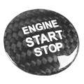Car Carbon Fiber Engine Start Button Decorative Cover Trim for Lexus NX200 (Black)