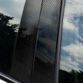 Car Carbon Fiber B Pillar Decorative Sticker for Mercedes-Benz GLK 2008-2013, Left and Right Drive U